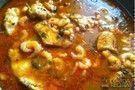 Moqueca de badejo com molho de camarão