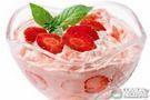 Mousse de morango com iogurte