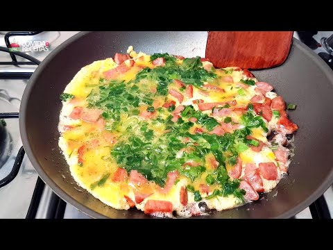 Receita de Omelete de calabresa | Comida e Receitas