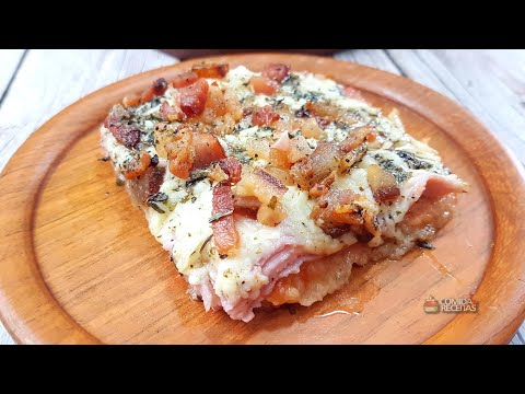 Como fazer uma pizza caseira sem muito trabalho! 😯 | Pizza de pão de forma | Comida e Receitas