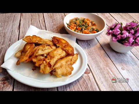 Isca de peixe empanada | Receitas rápidas e fáceis | Comida e Receitas
