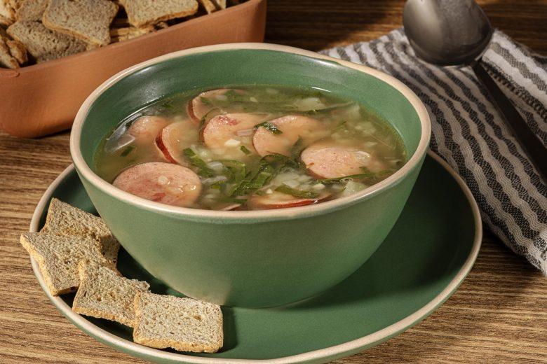 Caldo verde com paio