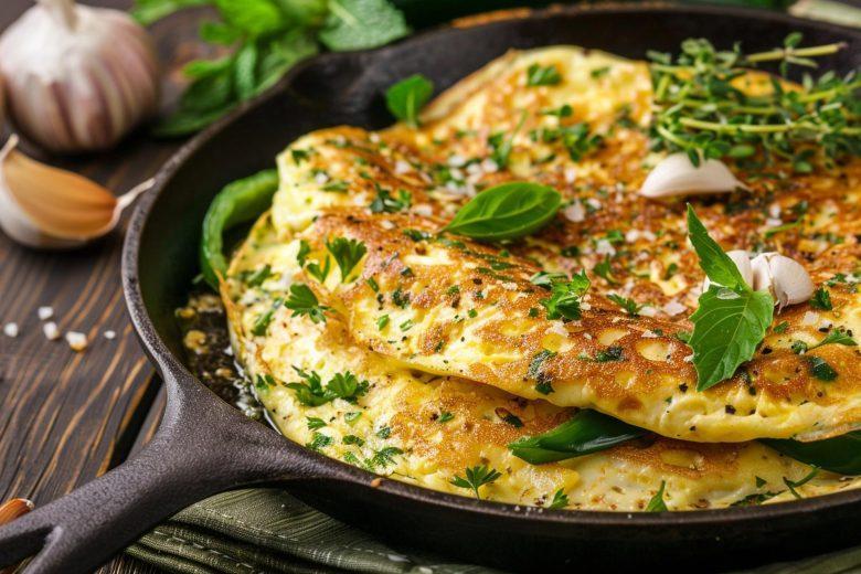 Omelete com cerveja ou vinho