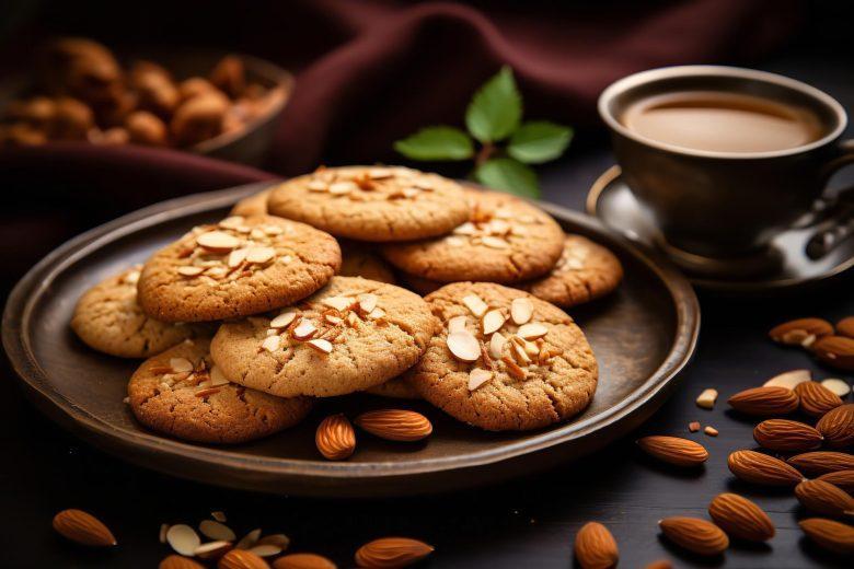 Biscoito crocante de amêndoas