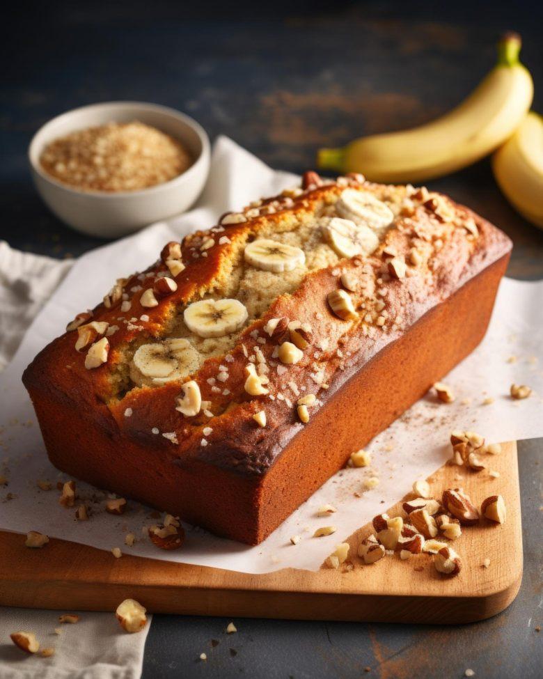 Bolo integral com banana