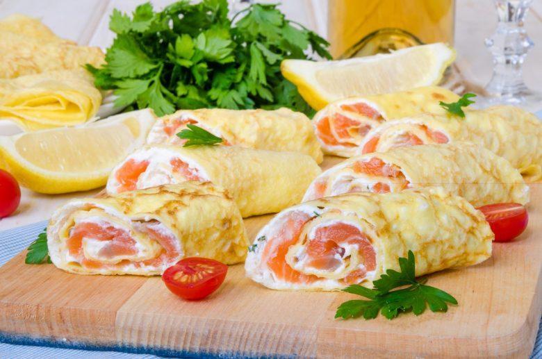 Crepe de salmão