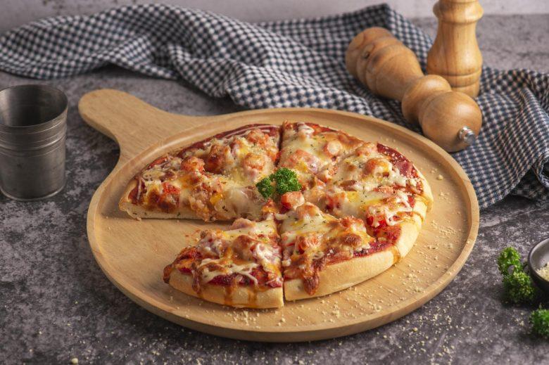 Pizza de salmão defumado