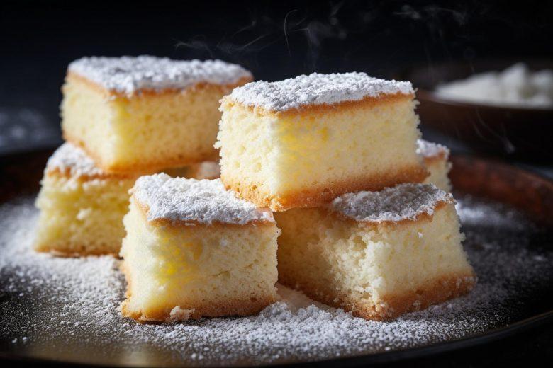 Bolo de iogurte e baunilha