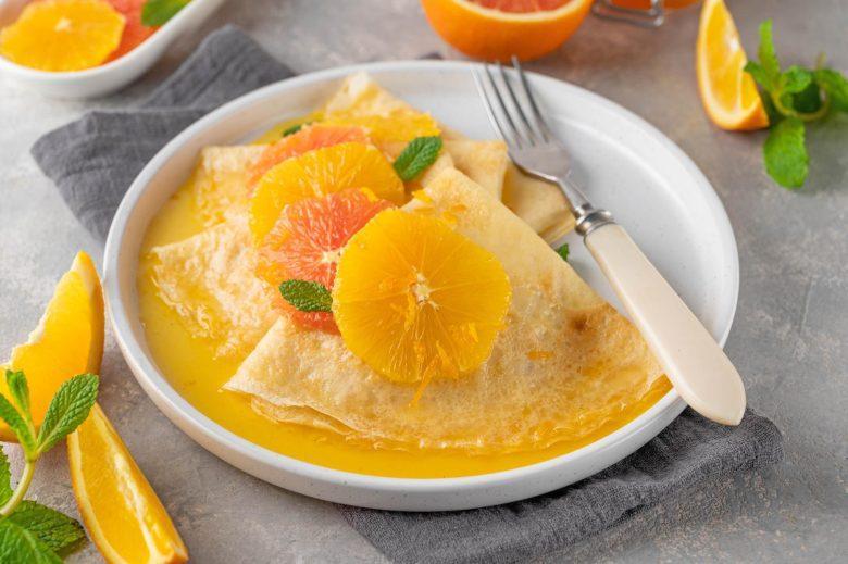 Panquecas de laranja