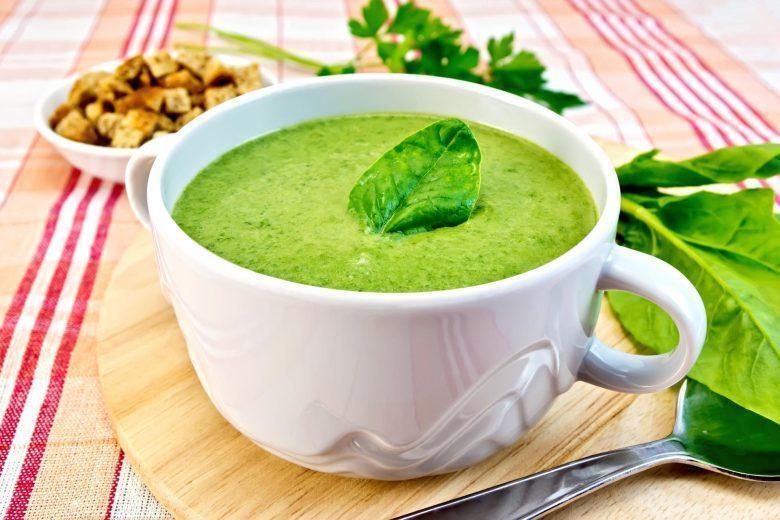 Sopa-creme de espinafre