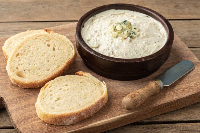 Pasta de gorgonzola e conhaque