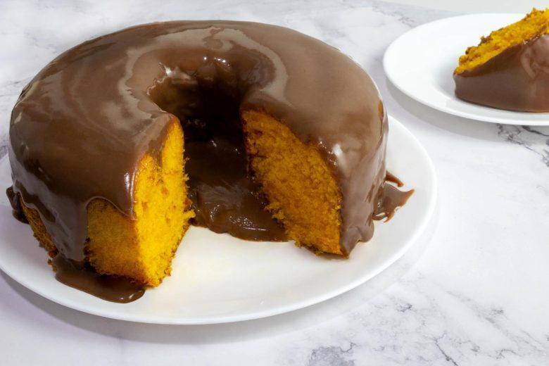 Bolo de cenoura delicioso