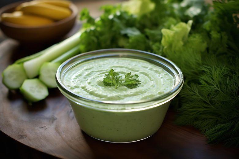Pepino com creme de leite azedo