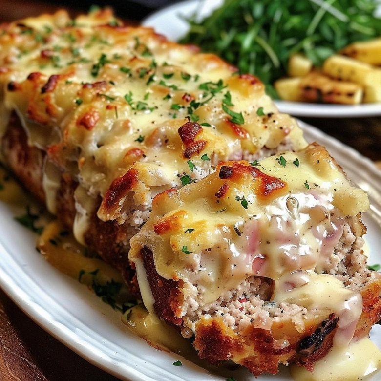 Bolo de carne com queijo