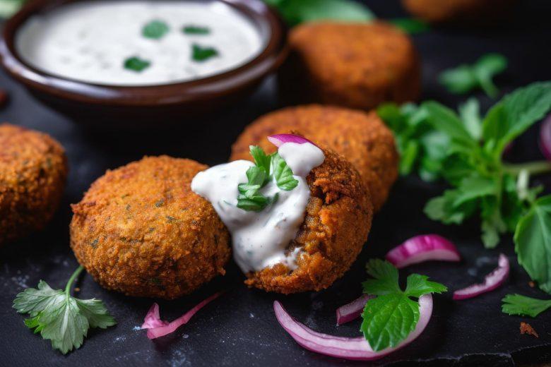 Bolinhos de carne com salsa
