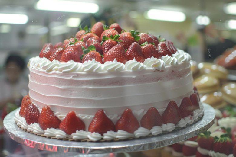 Bolo mousse de morangos