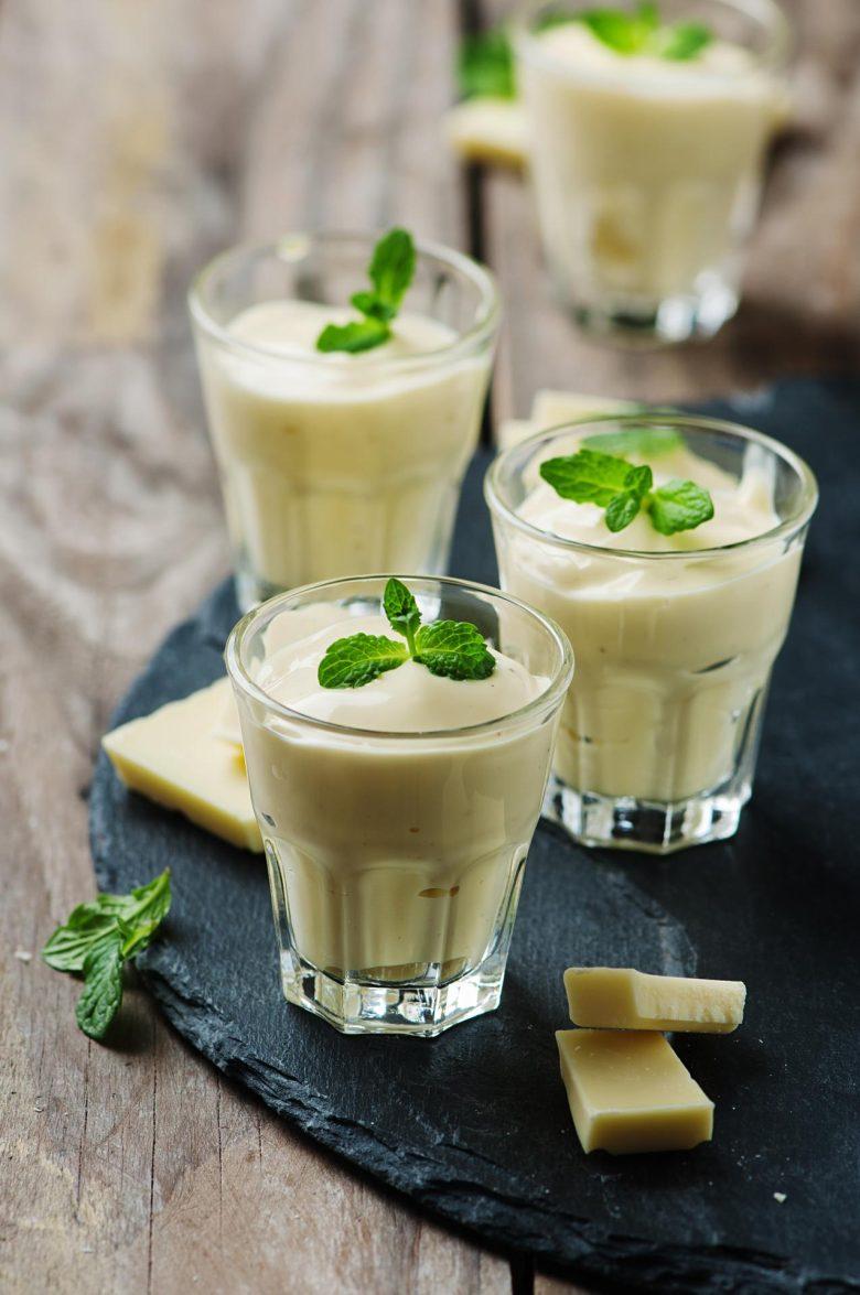 Mousse de chocolate branco
