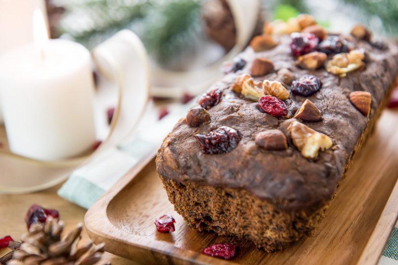 Bolo de frutas secas