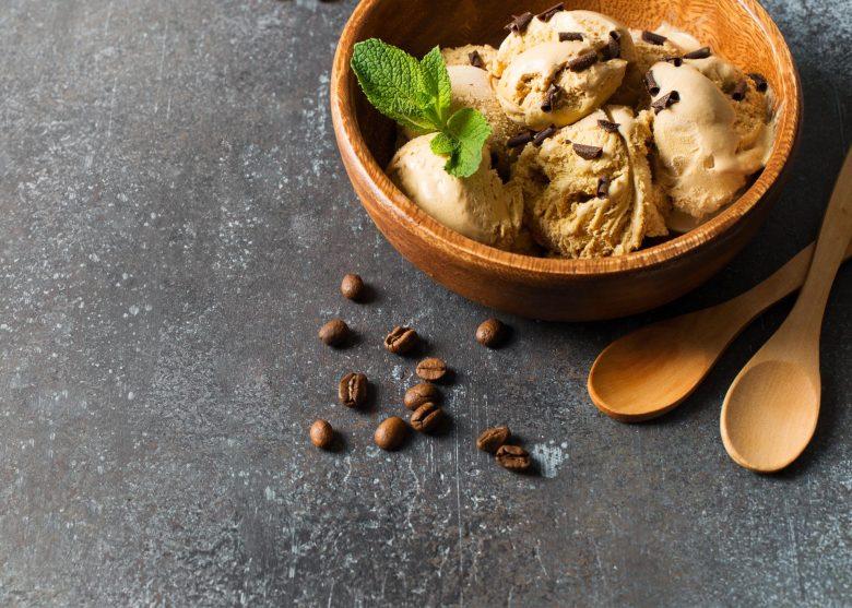 Sorvete simples de café