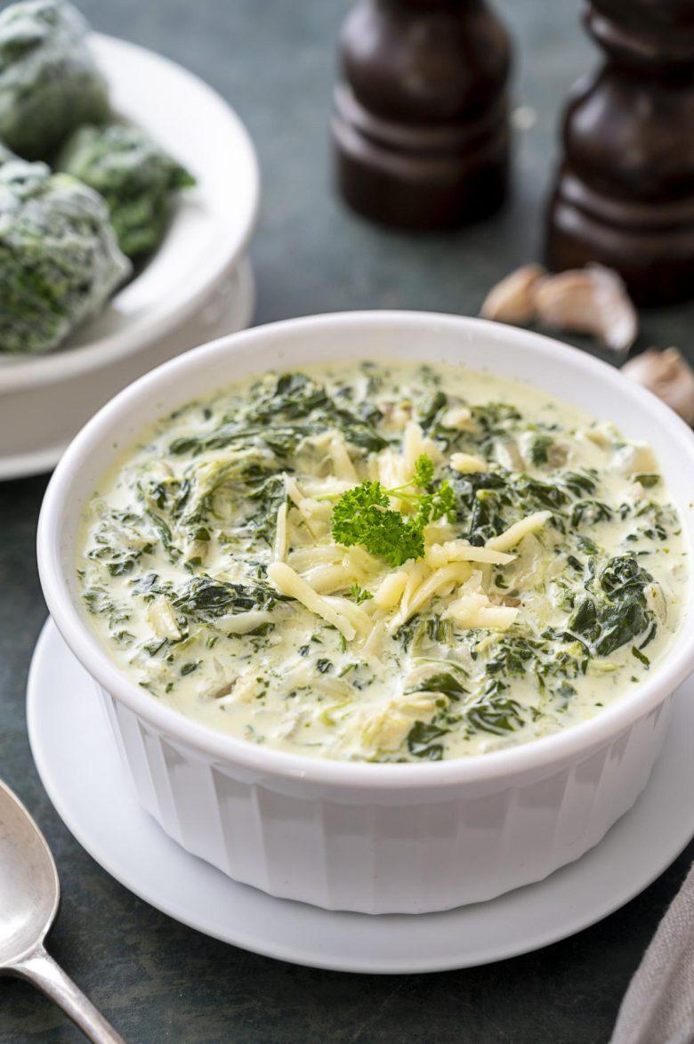 Molho de espinafre com gorgonzola
