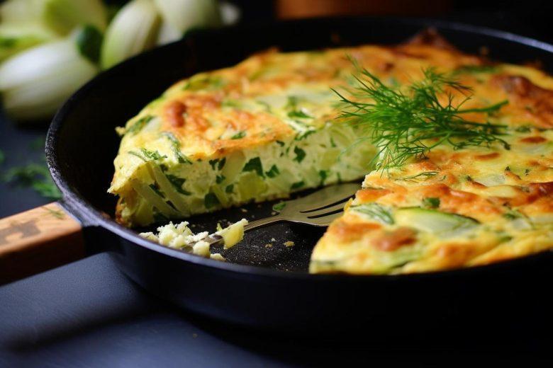 Fritada-suflê de abobrinha