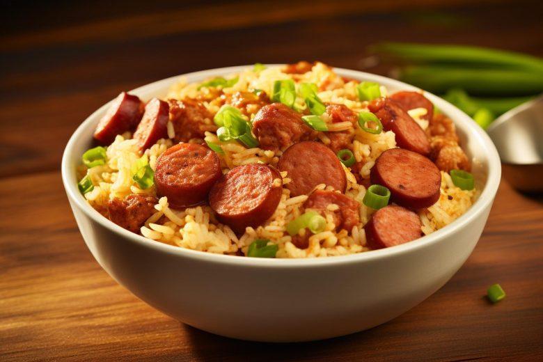 Arroz com linguiça