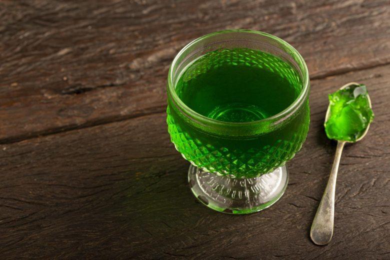 Gelatina de limão ao mojito