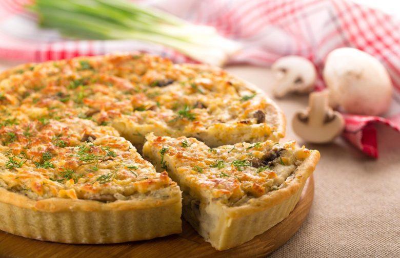 Quiche de champignon e cenoura