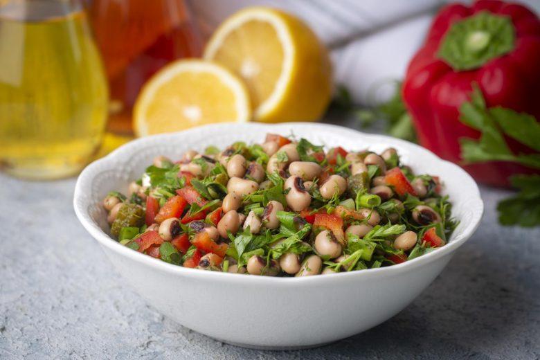 Salada de feijão branco