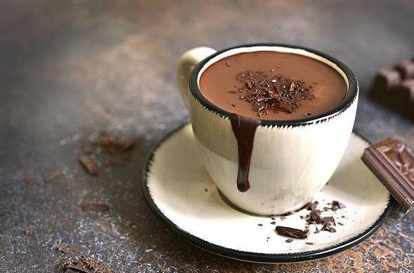 Chocolate quente com rum