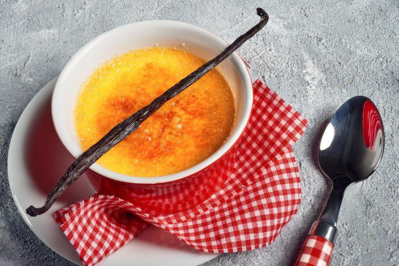 Creme brûleé de milho verde com baunilha