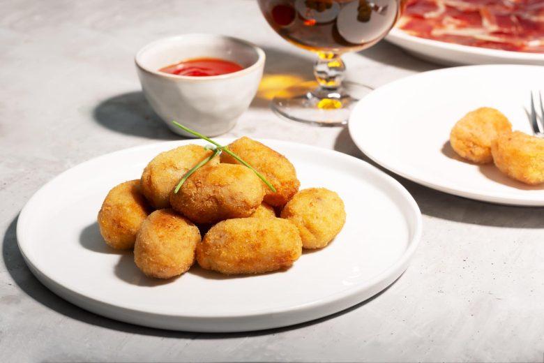 Croquete de frango defumado