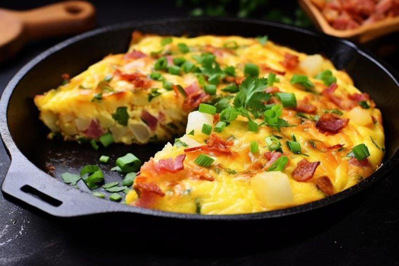 Fritada de batata com bacon e abóbora