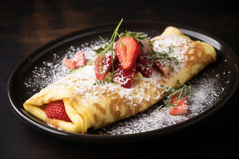 Omelete de morango
