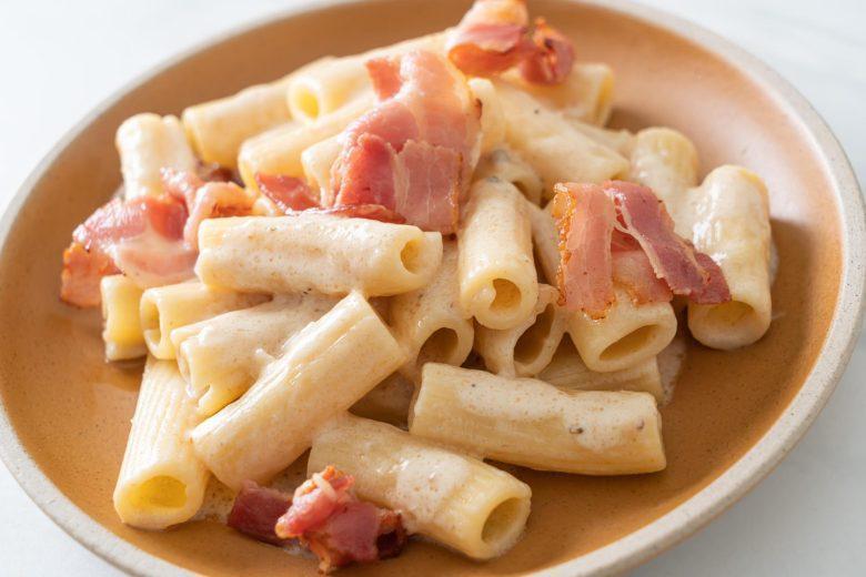Rigatoni à carbonara