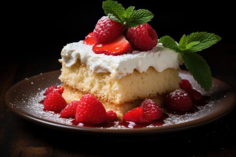 Bolo de framboesa