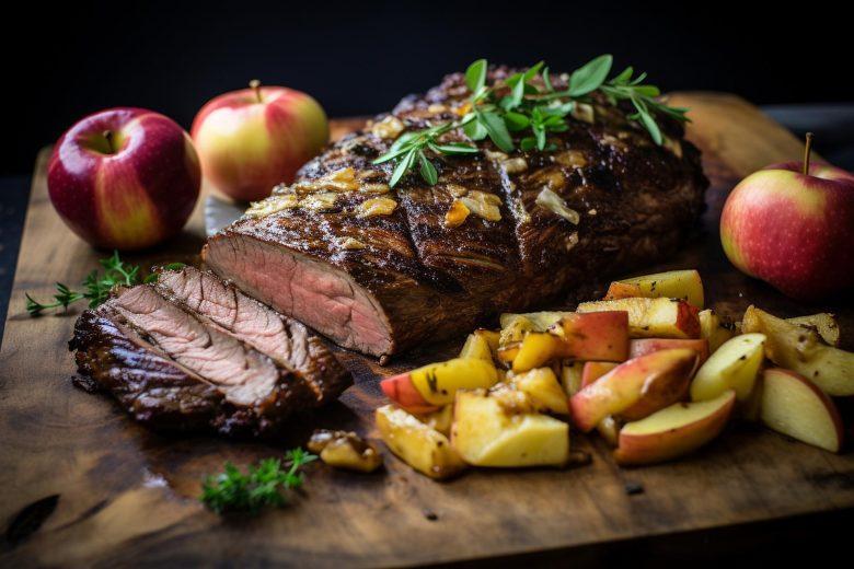 Alcatra grelhada com molho de vinho tinto (para churrasco)