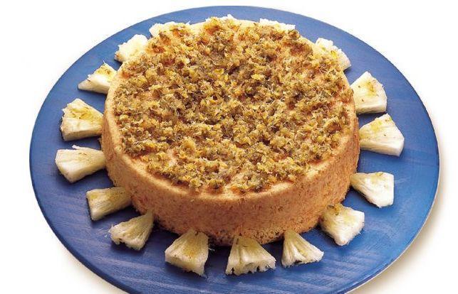 Bolo de casca de abacaxi
