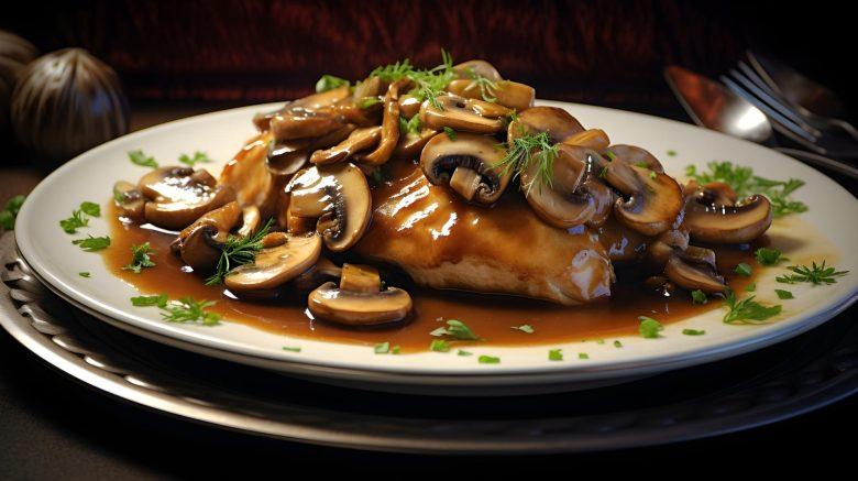 Peito de frango com cogumelo