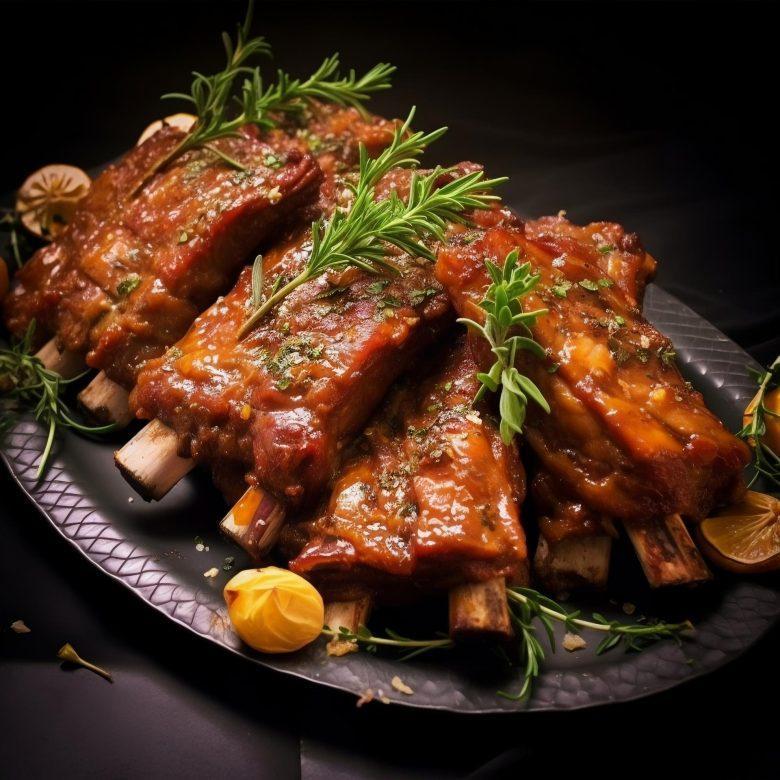 Costelinha de porco agridoce