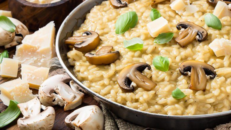 Risoto à milanesa com champignon