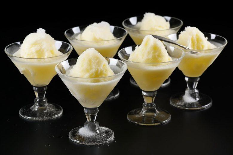 Sorvete de mandioca e leite de coco