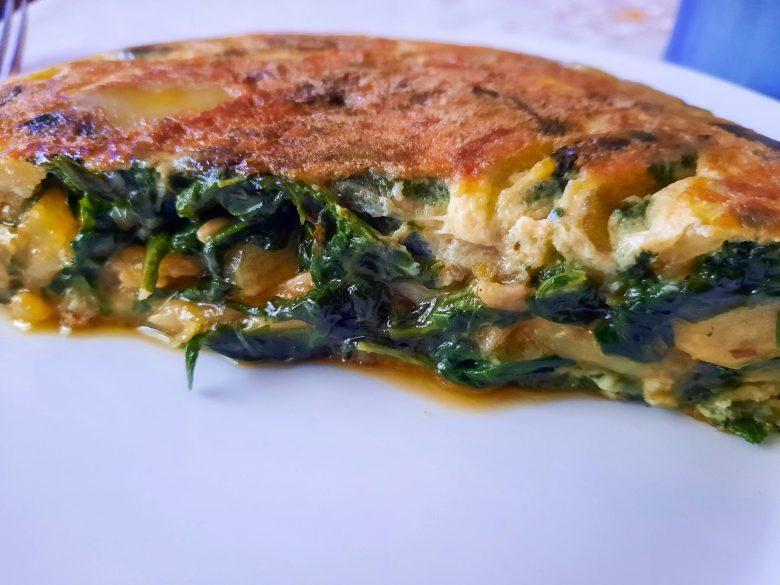 Omelete de espinafre