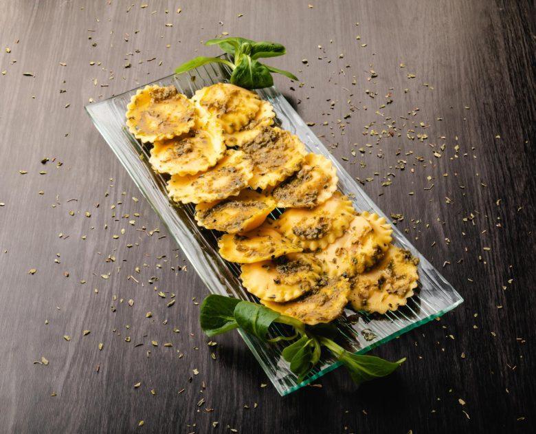 Panzerotti de abóbora e carne seca
