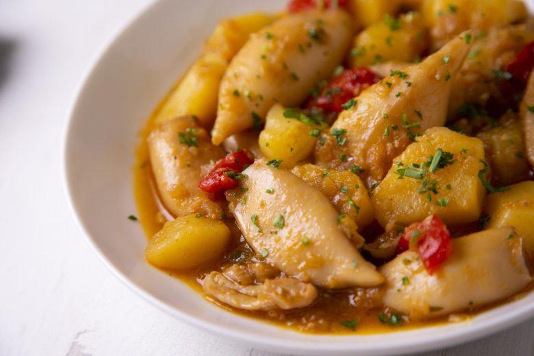 Guisado de lulas com batatas