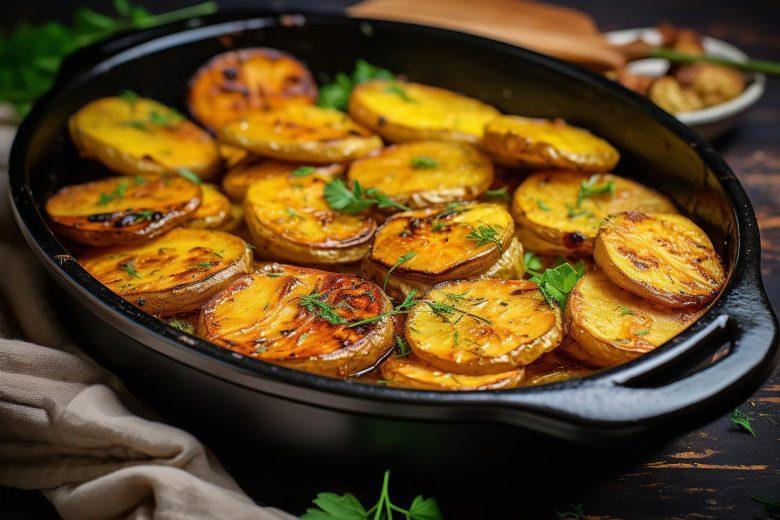 Batatas assadas com rosmaninho