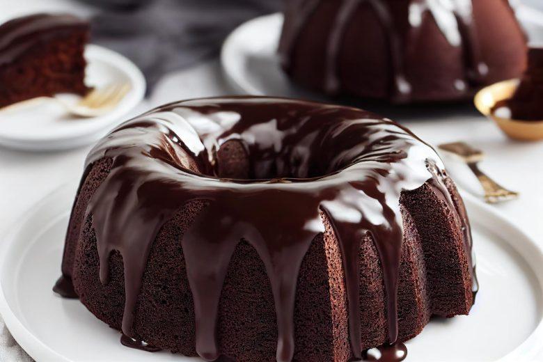 Bolo ensopado de chocolate