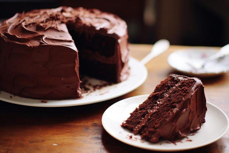 Bolo úmido de chocolate