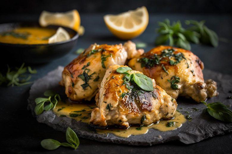 Frango com molho de laranja cremoso