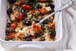 Peixe com azeitonas